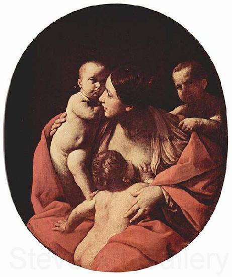 Guido Reni Caritas, Oval Spain oil painting art